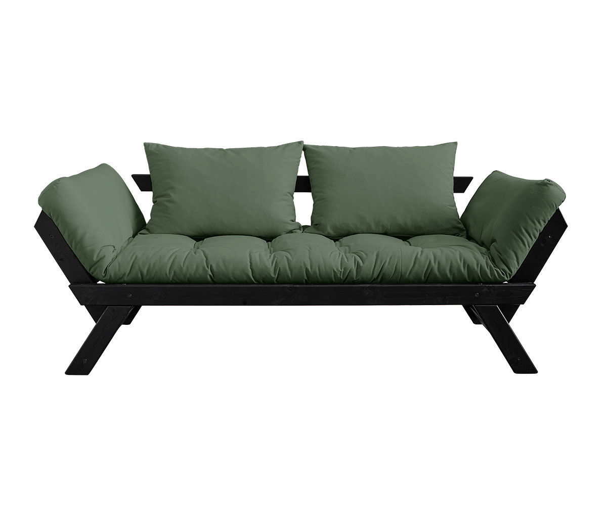 Karup Design Bebop-futonsohva olive green/musta, L 180 cm
