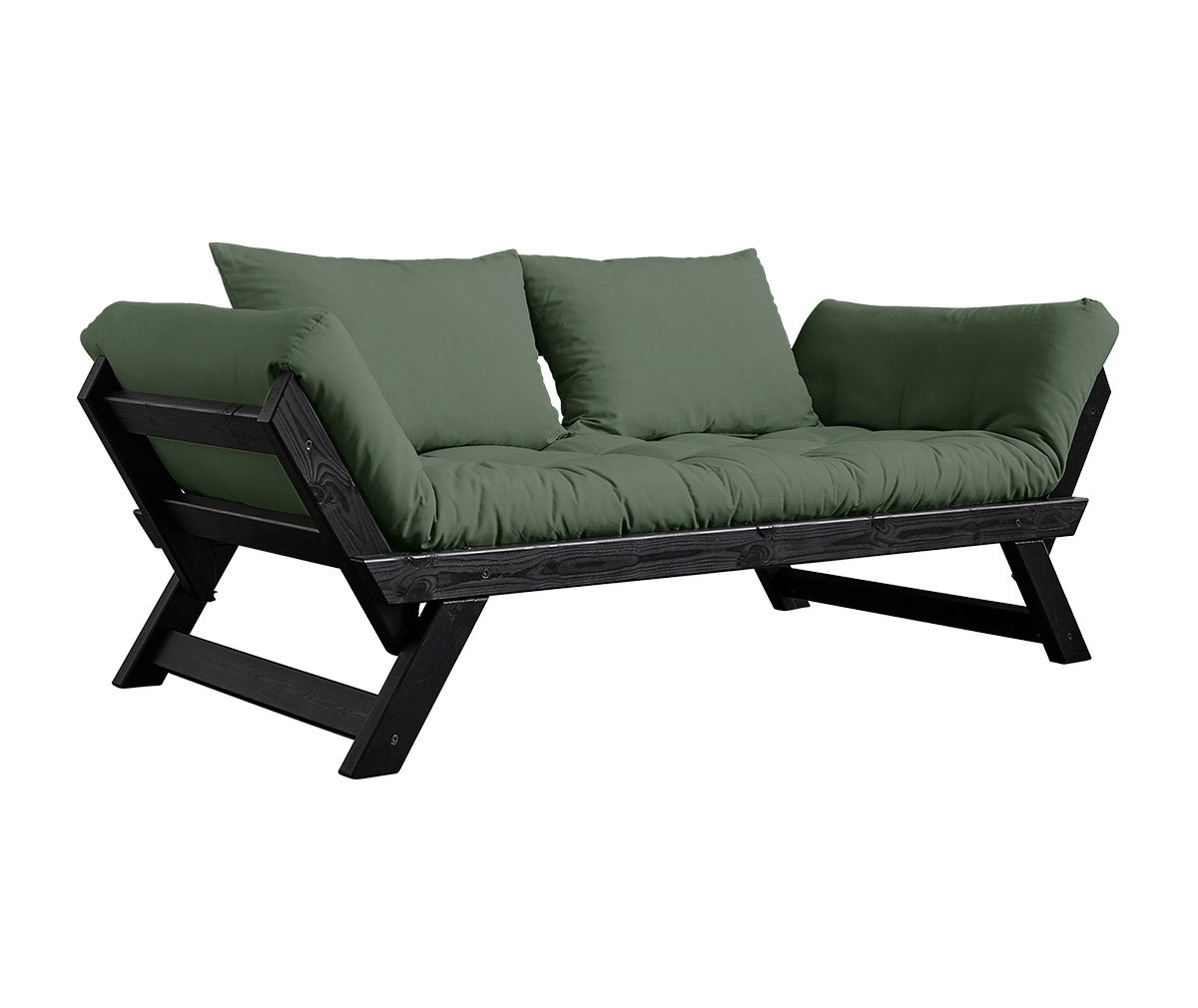 Karup Design Bebopfutonsohva, olive green/musta Vepsäläinen