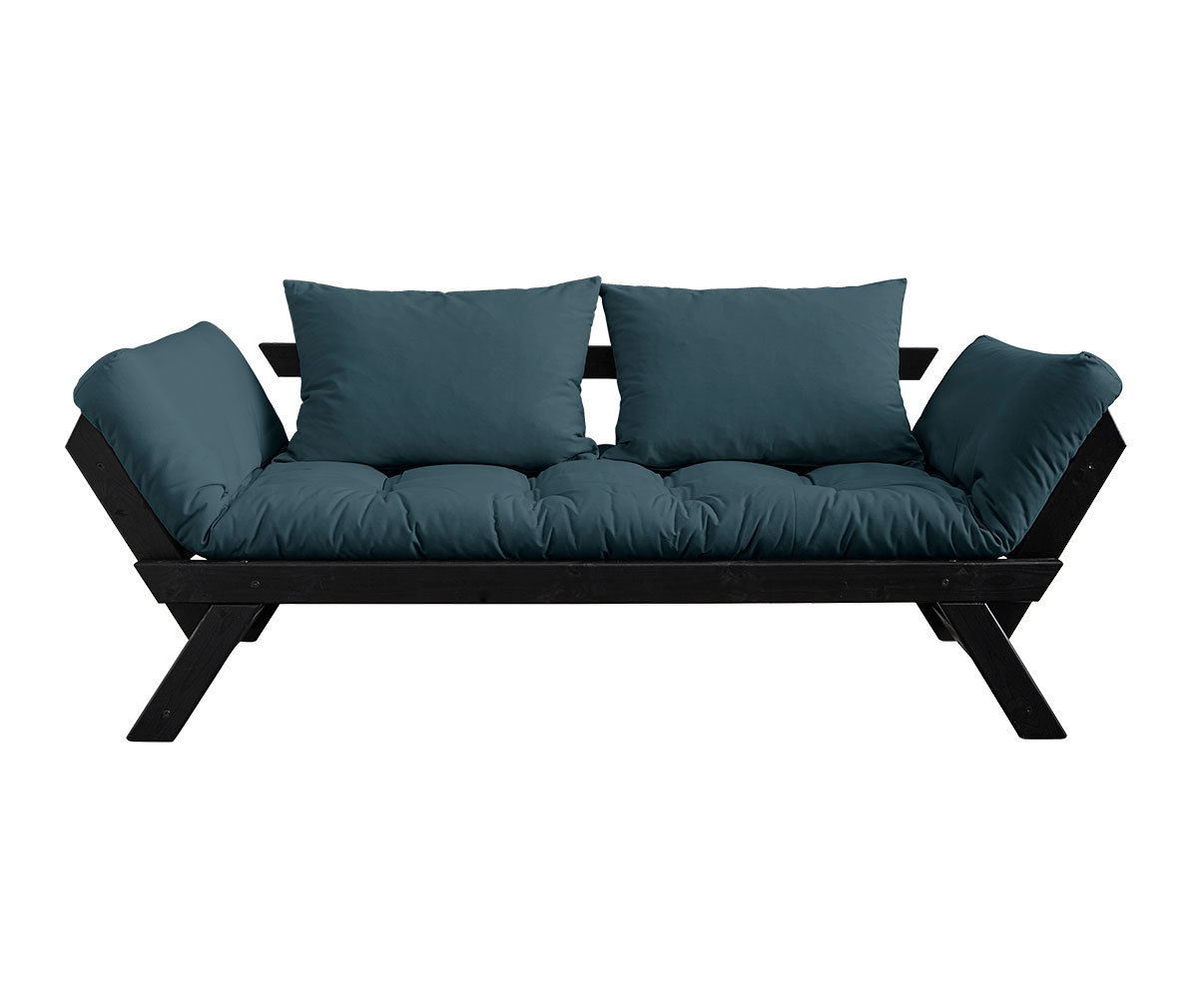 Karup Design Bebop-futonsohva petrol blue/musta, L 180 cm