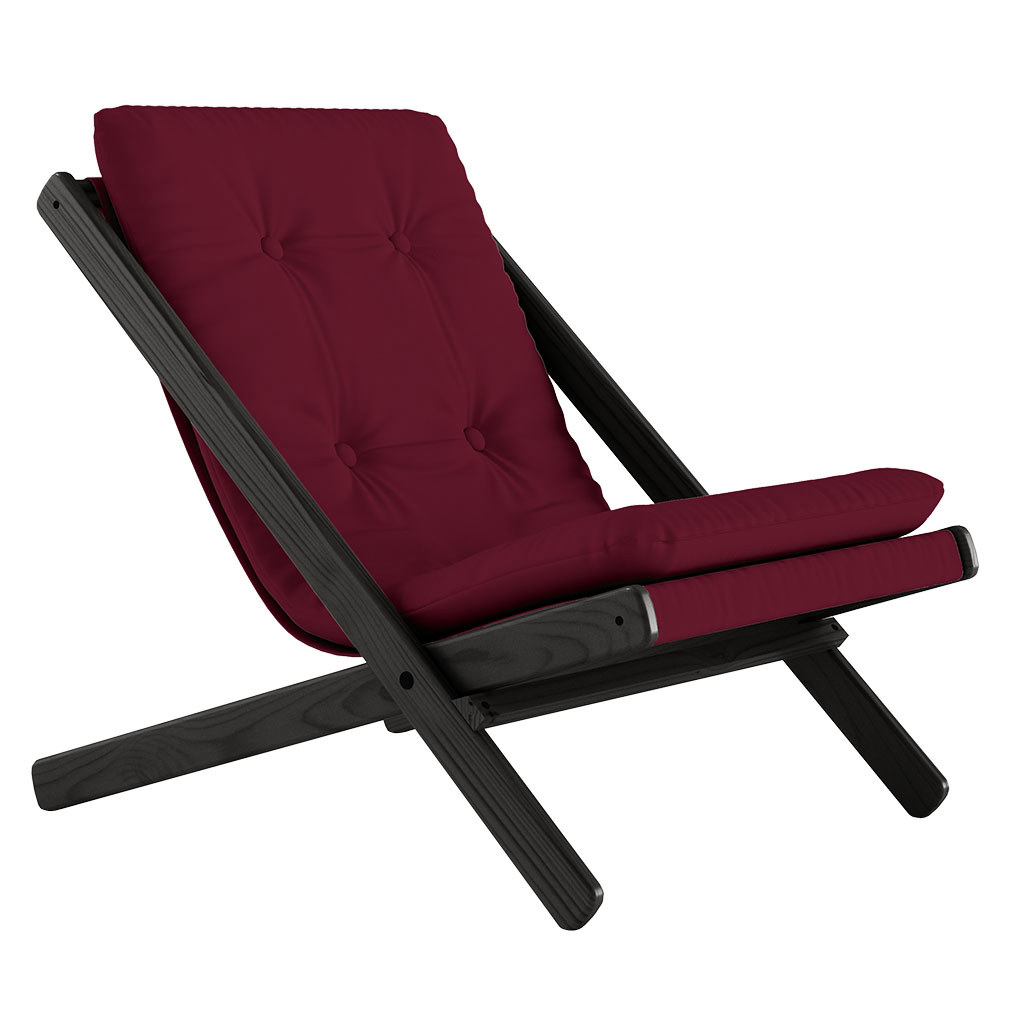 Karup Design Boogie-nojatuoli bordeaux/black