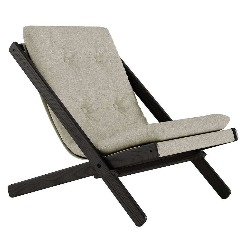 Karup Design Boogie-nojatuoli linen/black