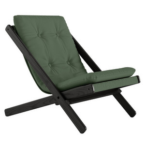 Boogie Armchair, Olive Green / Black