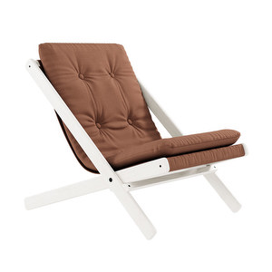Boogie Armchair, Clay Brown / White