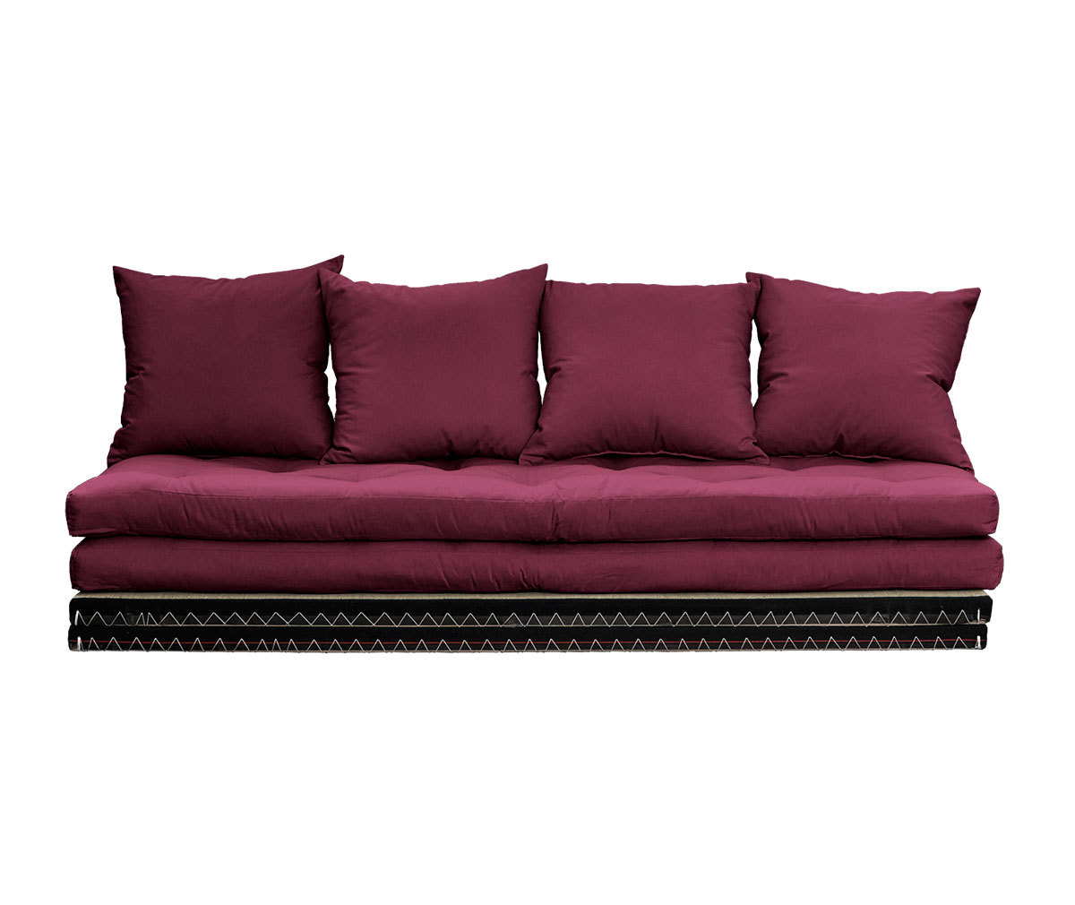 Karup Design Chico-futonsohva bordeaux/tatami, L 200 cm