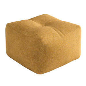 Buddy Pouf -rahi, Textured Weave -kangas golden ochre