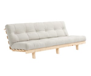 Lean Futon Sofa, Natural/Pine, W 190 cm
