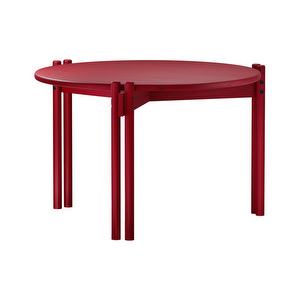 Sticks-sohvapöytä, punainen, ø 60 cm