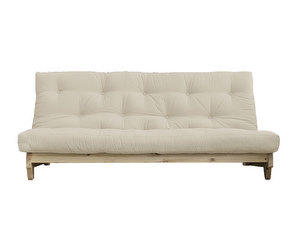 Fresh-futonsohva, beige/mänty, L 200 cm