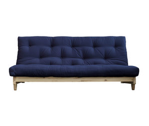Fresh Futon Sofa, Navy/Pine, W 200 cm