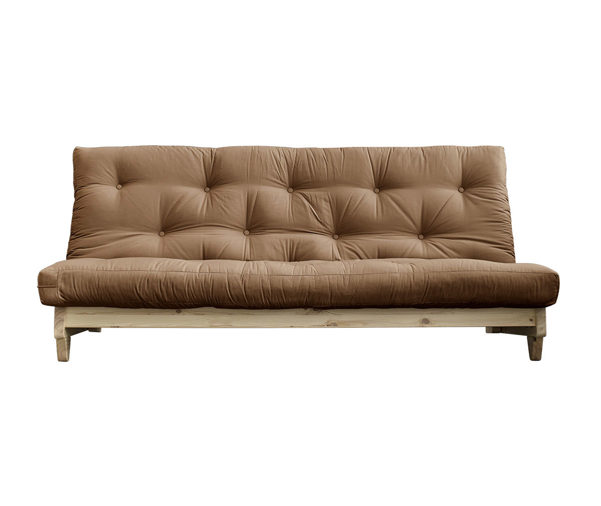 Karup Design Fresh-futonsohva mocca/mänty, L 200 cm