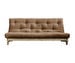 Fresh Futon Sofa, Mocca/Pine, W 200 cm