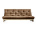 Fresh Futon Sofa, Mocca/Pine, W 200 cm