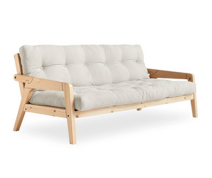 Grab-futonsohva, natural/mänty, L 200 cm