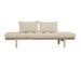 Pace Futon Sofa, Beige/Pine