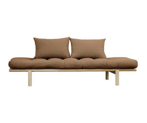 Pace Futon Sofa, Mocca/Pine