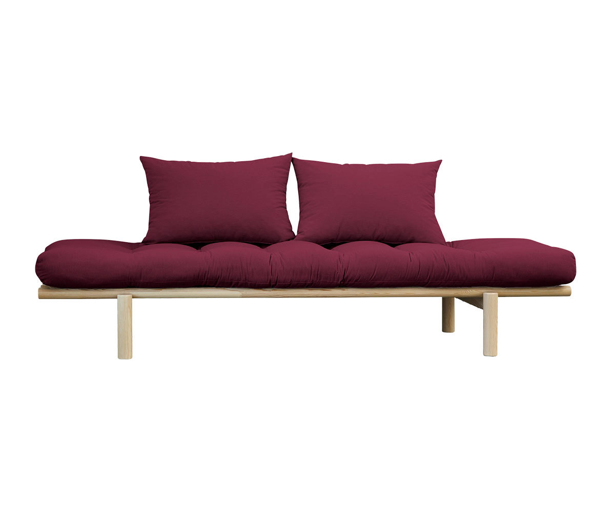 Karup Design Pace-futonsohva bordeaux/mänty
