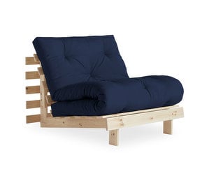 Roots Futon Armchair, Navy/Pine