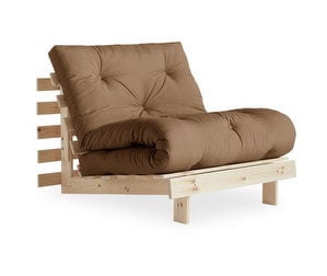 Roots Futon Armchair, Mocca/Pine