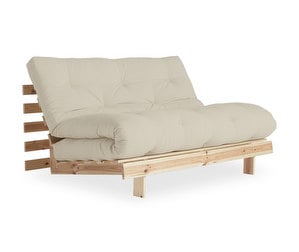 Roots Futon Sofa, Beige/Pine, W 140 cm