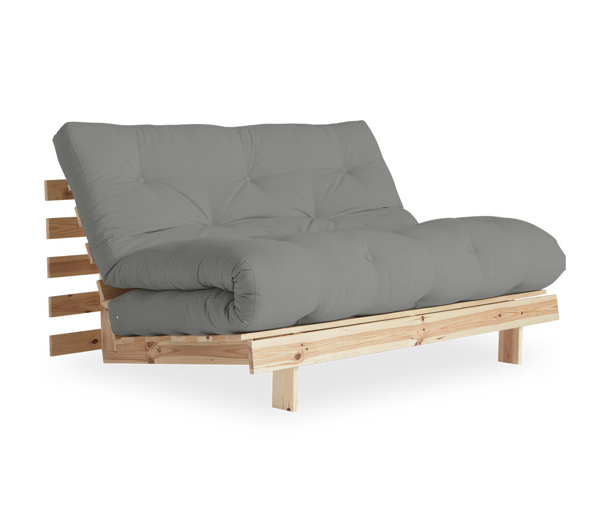 Karup Design Roots-futonsohva grey/mänty, L 140 cm
