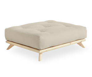 Senza-futonrahi, beige/mänty