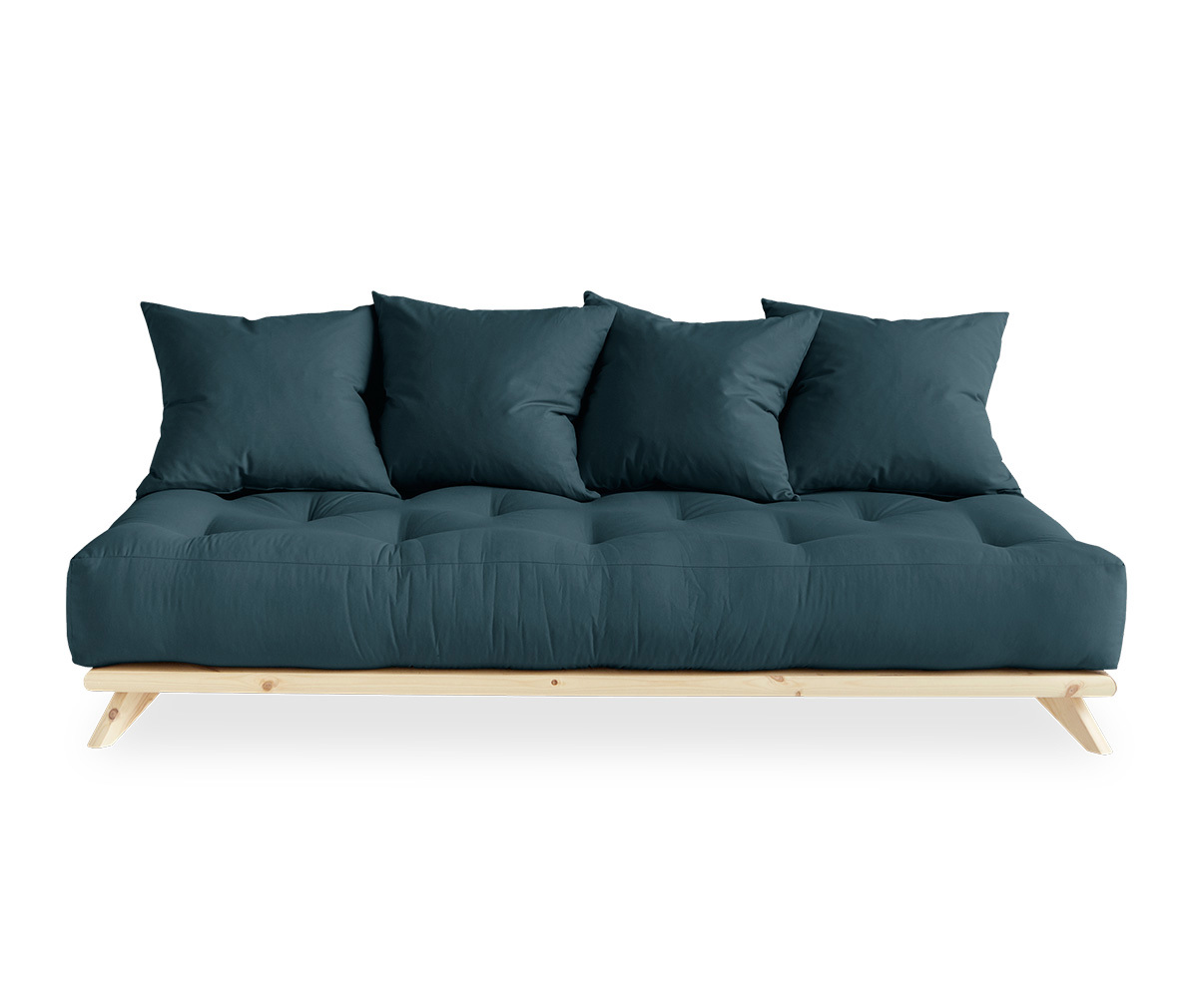 Karup Design Senza-futonsohva petrol blue/mänty
