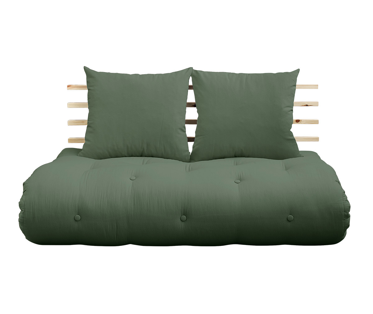 Karup Design Shin Sano -futonsohva olive green/mänty