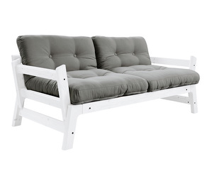 Step-futonsohva, grey/valkoinen