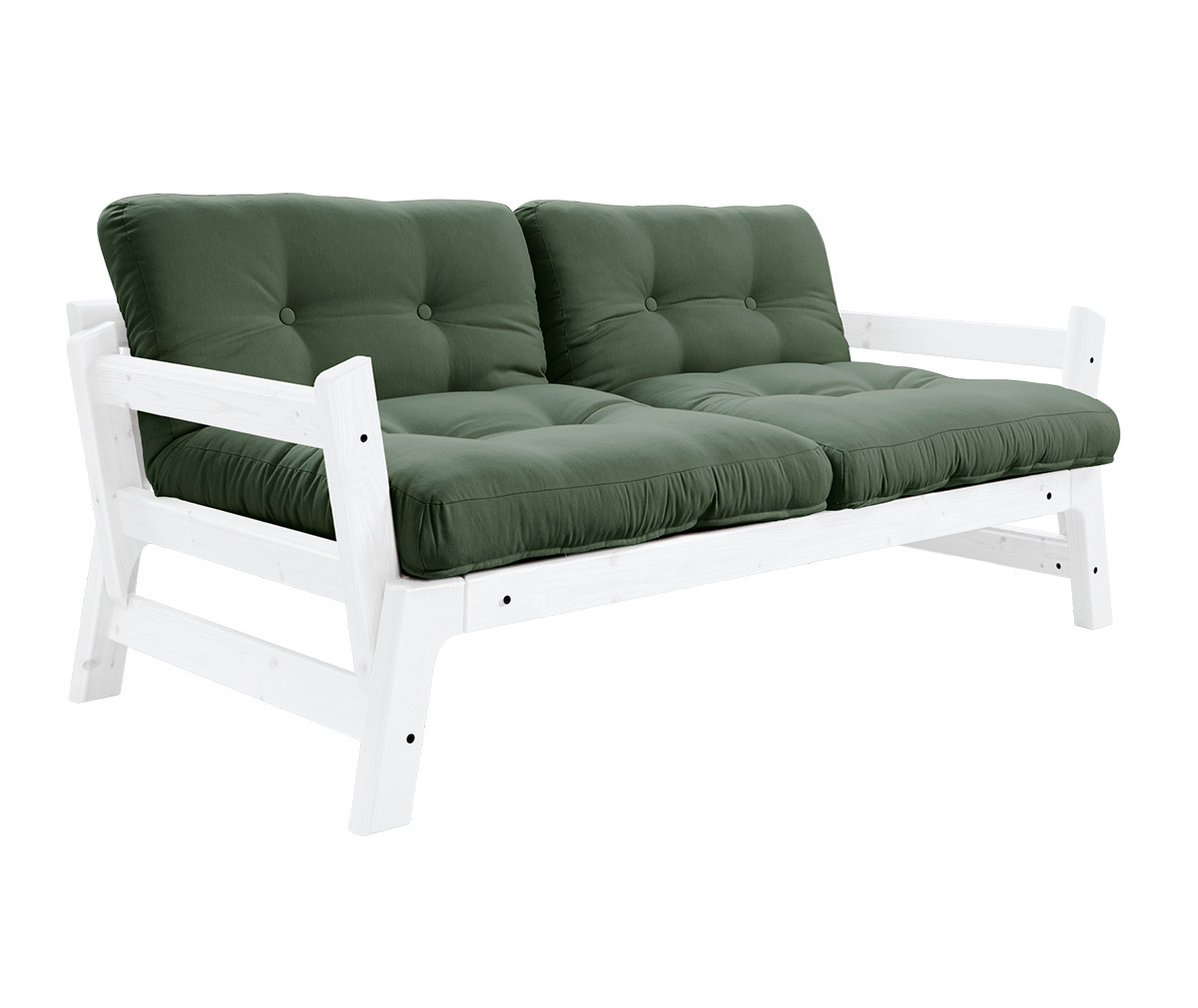 Karup Design Step-futonsohva olive green/valkoinen