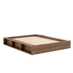 Ziggy Bed Frame, Carob Brown, 140 x 200 cm