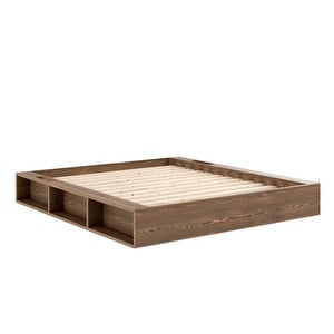 Ziggy Bed Frame, Carob Brown, 160 x 200 cm