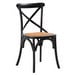 Alsie Chair, Black/Rattan