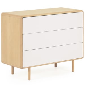 Anielle Chest of Drawers, Ash/White, 99 x 78.5 cm
