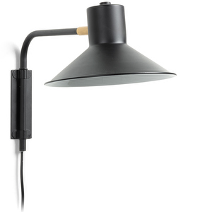 Aria Wall Lamp, Black, H 24 cm