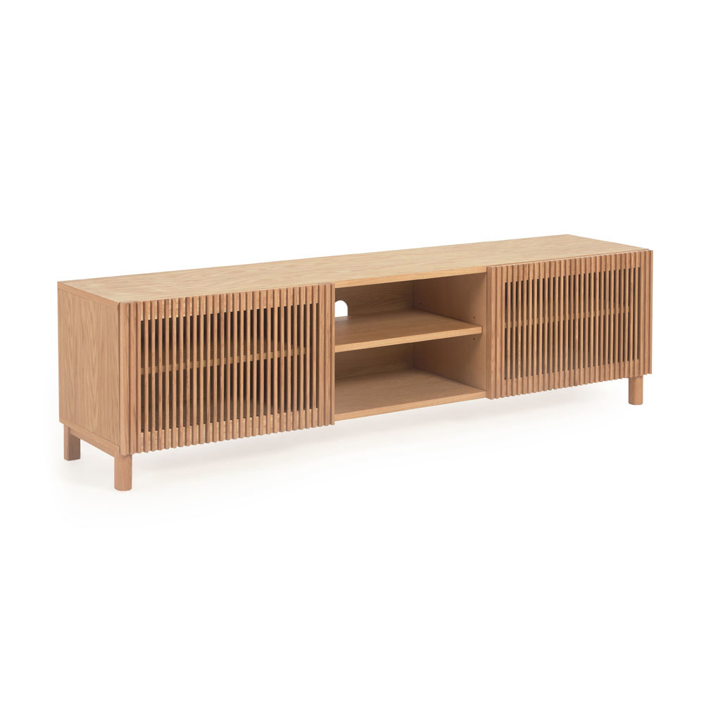 Kave Home Beyla TV Stand Oak, 180 x 49 cm