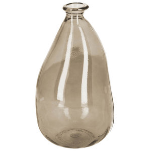 Brenna Vase, Brown Glass, H 36 cm