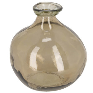 Brenna Vase, Brown Glass, H 18 cm