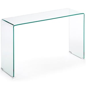 Burano-konsolipöytä, kirkas lasi, 125 x 78 cm