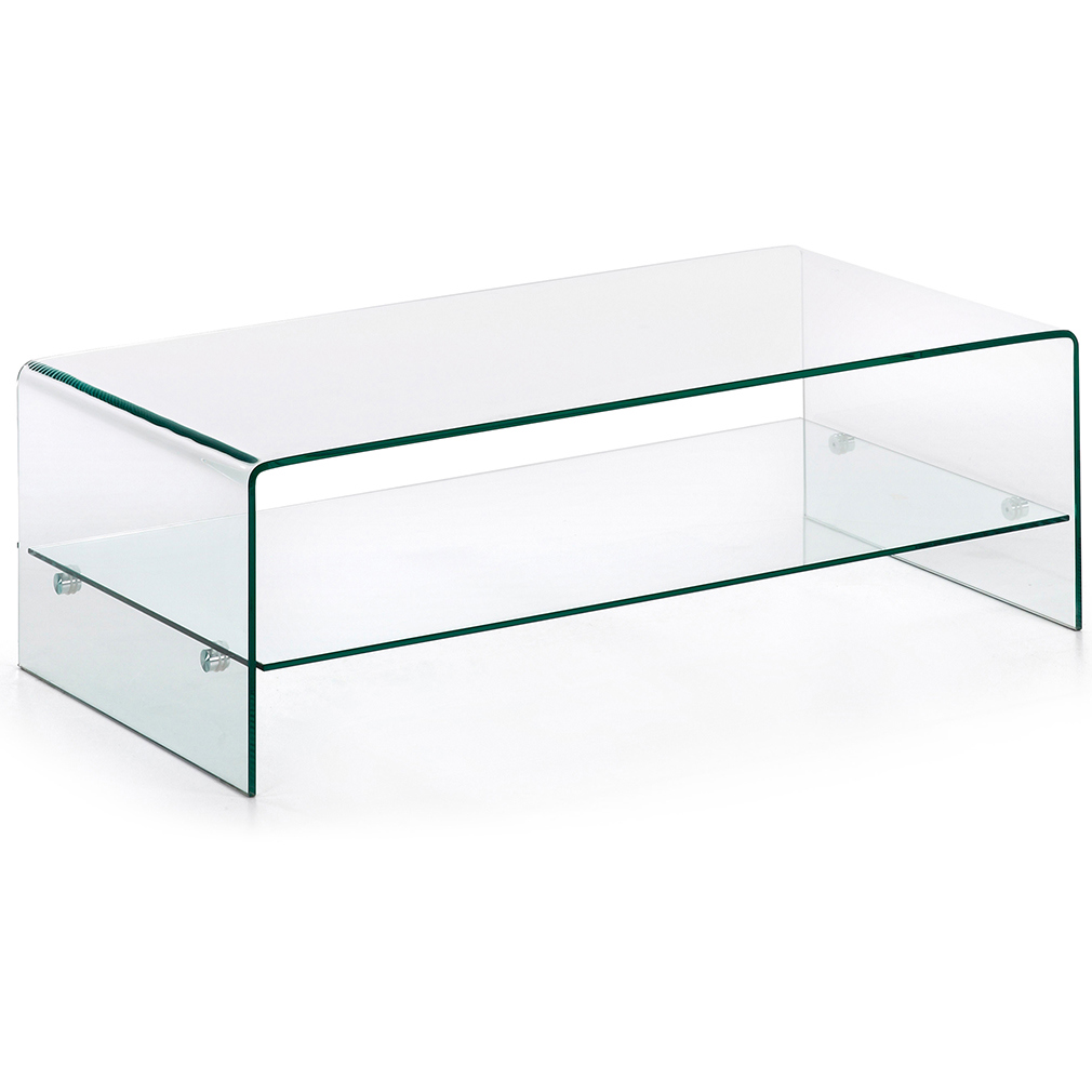 Kave Home Burano Coffee Table Clear Glass, 111 x 50 cm