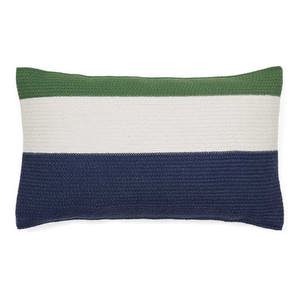 Saigua-tyynynpäällinen, vihreä/sininen raita, 30 x 50 cm