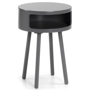 Kurb Side Table, Grey, ø 40 cm