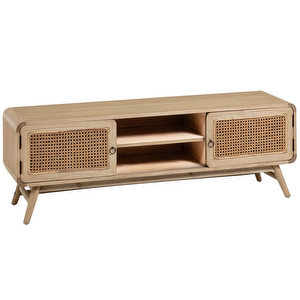 Nalu TV Stand, Mindi Wood, 150 x 50 cm