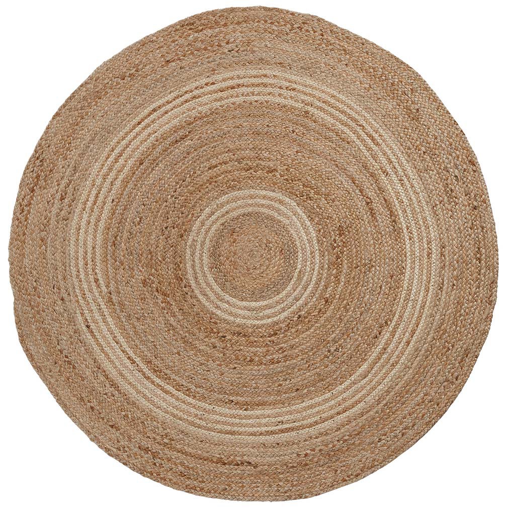 Kave Home Saht-matto luonnonvärinen juutti, ø 100 cm