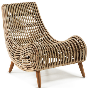 Tika Armchair, Rattan/Mahogany