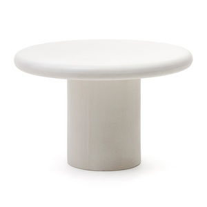 Addaia-ruokapöytä, valkoinen, ⌀ 120 cm