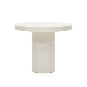 Aiguablava-ruokapöytä, valkoinen, ø 90 cm