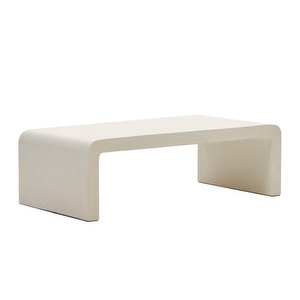 Aiguablava Coffee Table, White, 135 x 65 cm