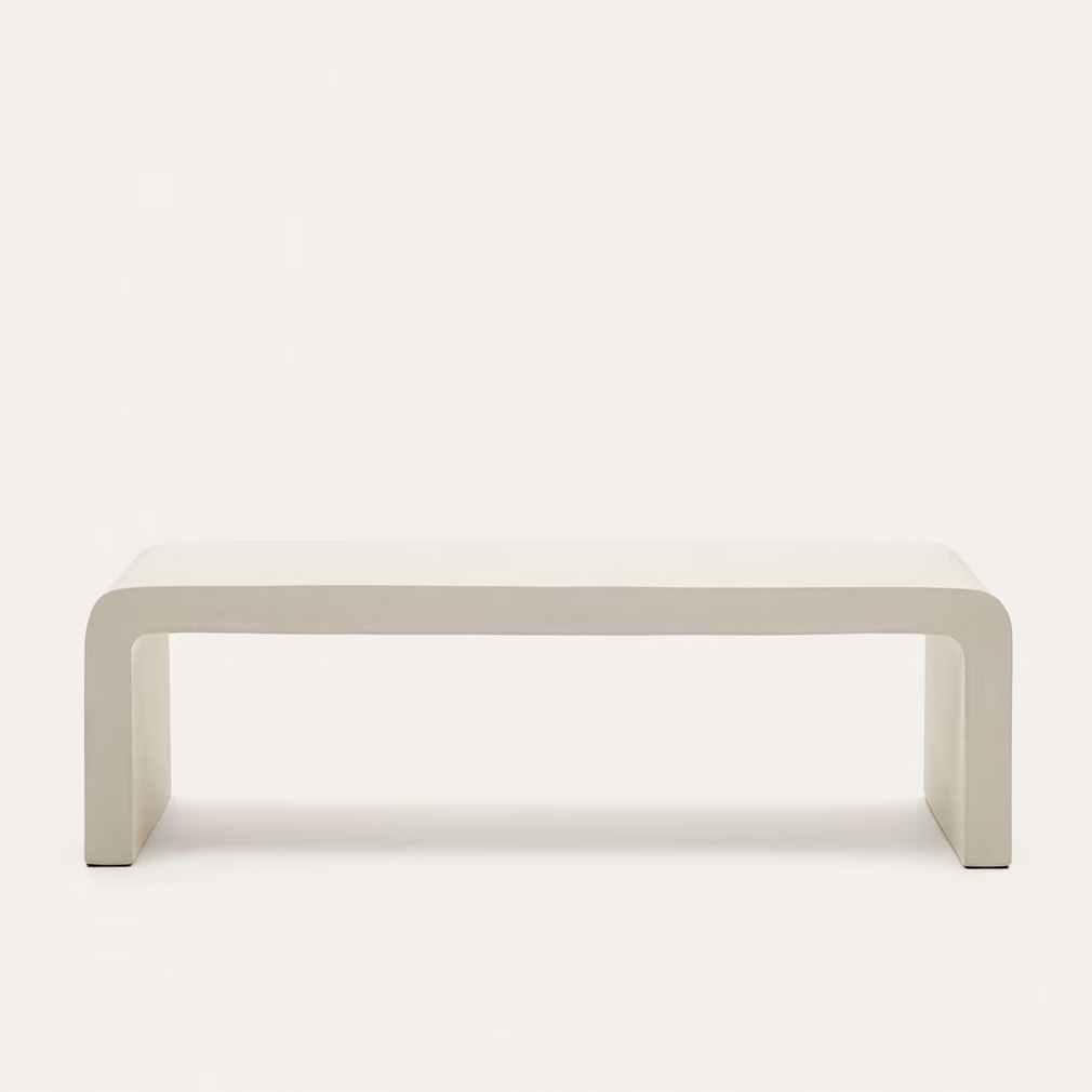 White waterfall sales coffee table
