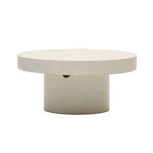 Aiguablava Coffee Table, White, ø 90 cm