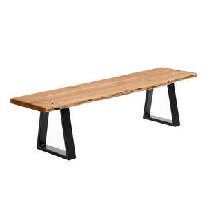 Alaia Bench, Acacia/Black, W 180 cm